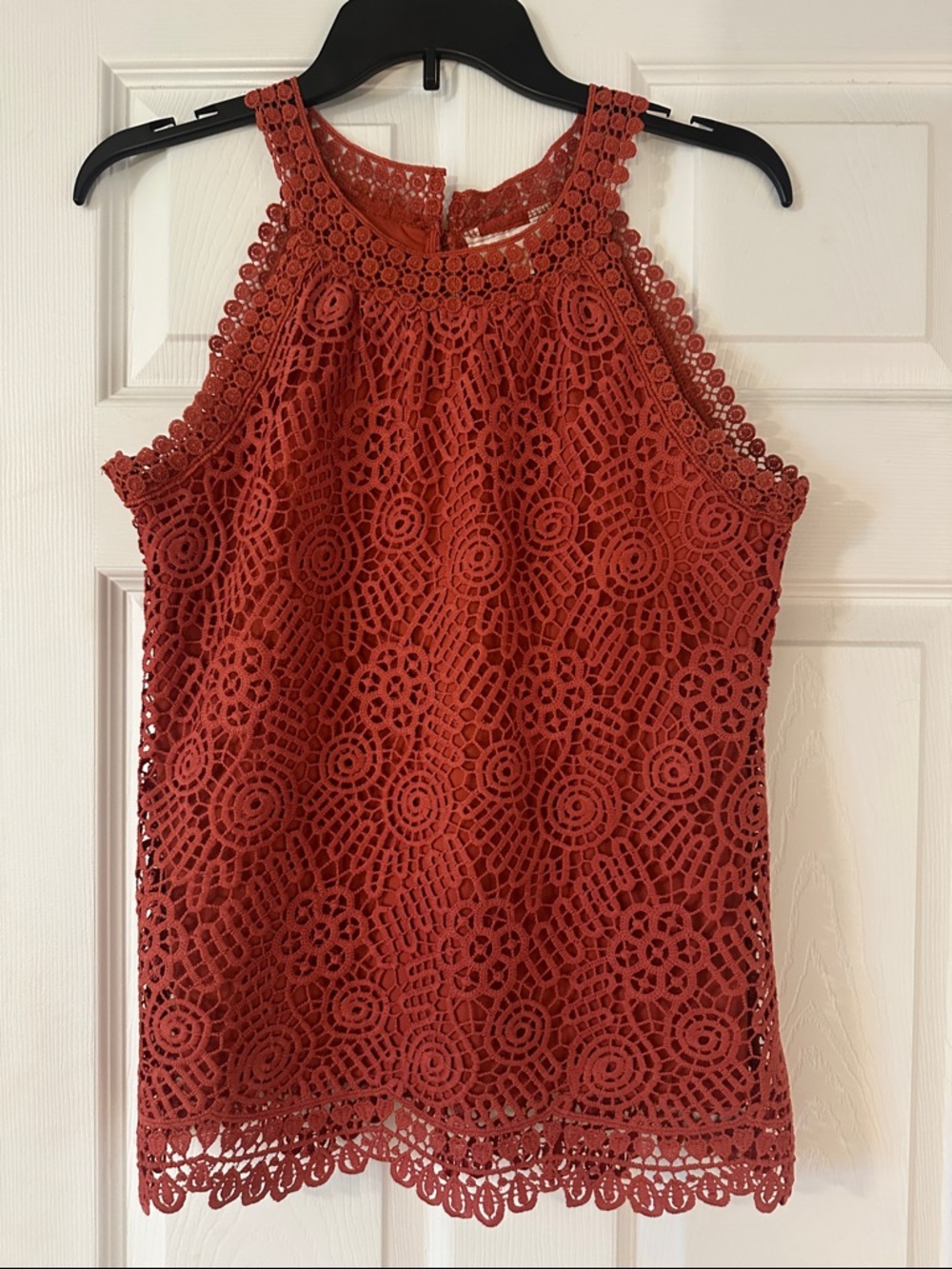 Women’s Rust Crochet Halter Top